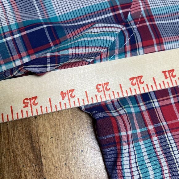 John Martin XL-Tall Men's Long Sleeve Plaid Country‎ Western Button Up Shirt USA - Picture 8 of 13